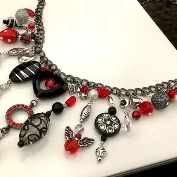 ART BY AMY LABBE New Gorgeous Necklace 13” long - Picture 9 of 15